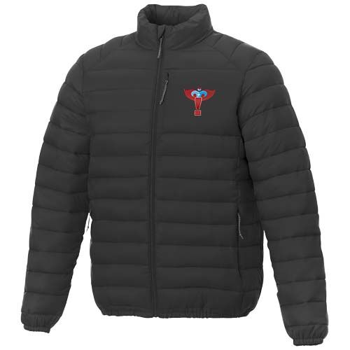 black Chaqueta aislante de material reciclado para hombre Pallas