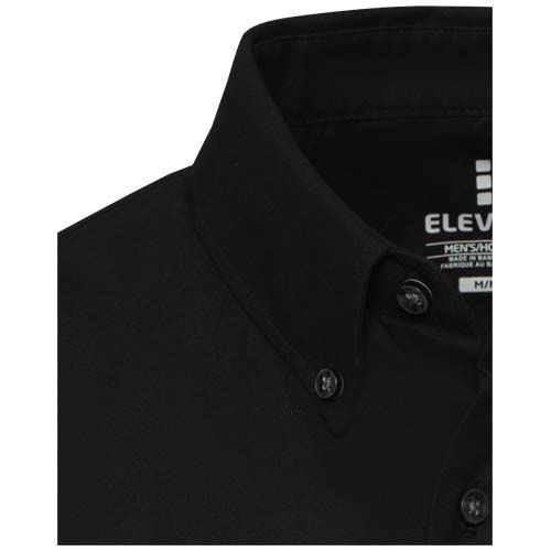 black Camisa oxford para hombre de 165 g/m² Sphene