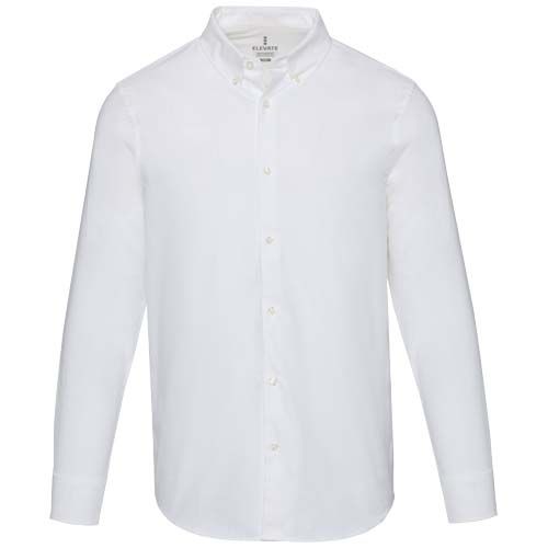 white Camisa oxford para hombre de 165 g/m²