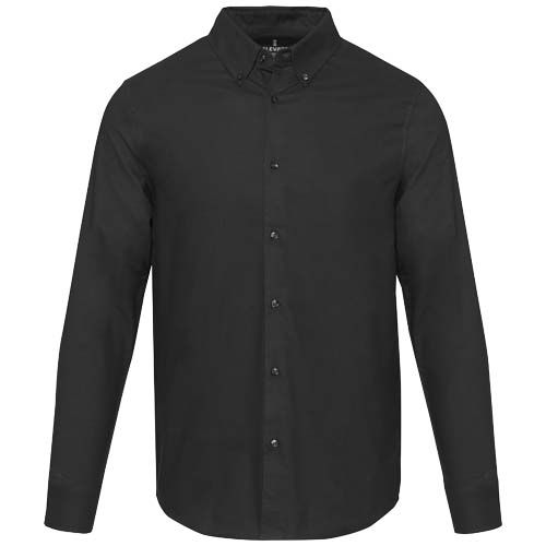 black Camisa oxford para hombre
