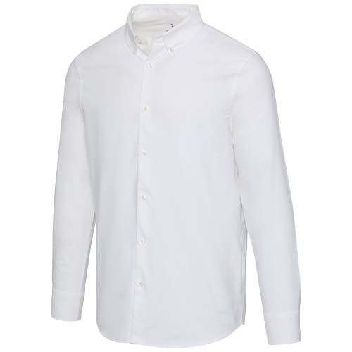 white Camisa oxford para hombre