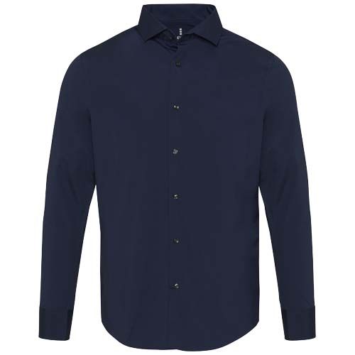 azul marino Camisa de popelina para hombre