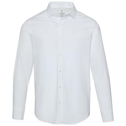 white Camisa de popelina para hombre de 133 g/m²