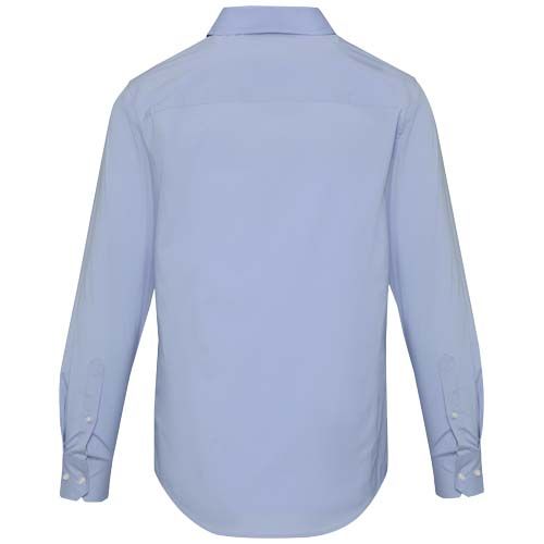 azul claro Camisa de popelina para hombre