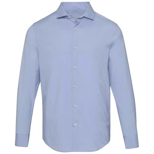 azul claro Camisa de popelina para hombre