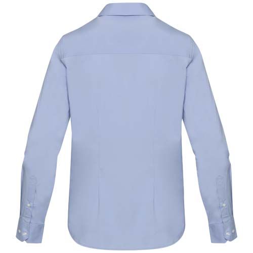 azul claro Camisa de popelina para mujer