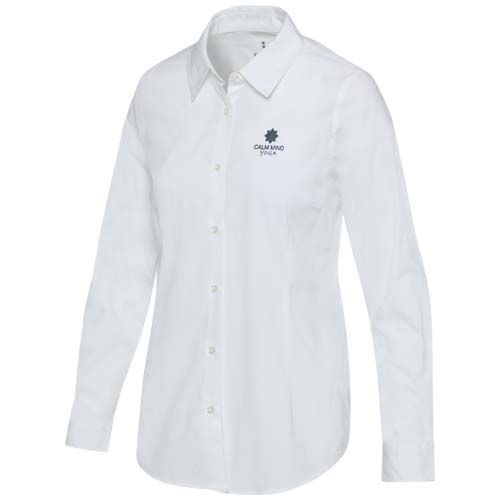 white Camisa de popelina para mujer de 133 g/m² Carnelian