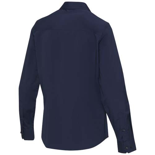 azul marino Camisa de popelina para mujer de 133 g/m²