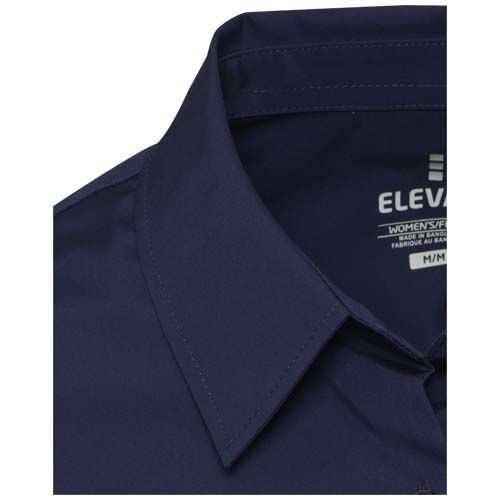 azul marino Camisa de popelina para mujer de 133 g/m²