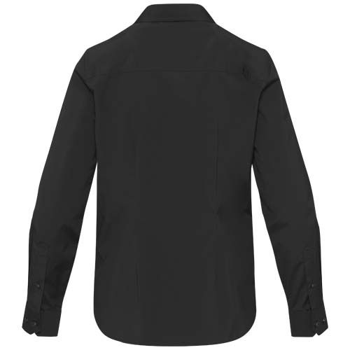 black Camisa de popelina para mujer de 133 g/m²