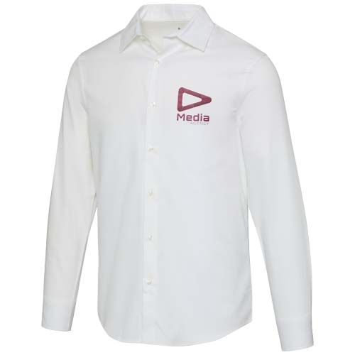 white Camisa de sarga para hombre de 185 g/m² Citrine