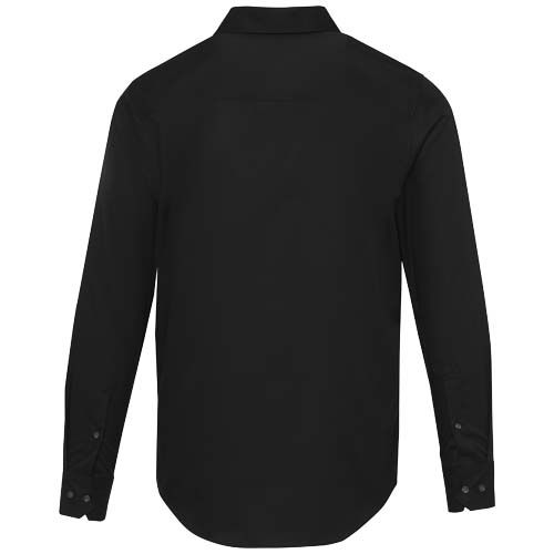 black Camisa de sarga para hombre de 185 g/m² Citrine