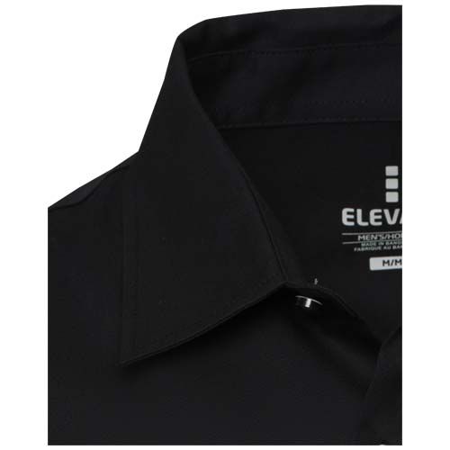 black Camisa de sarga para hombre de 185 g/m² Citrine