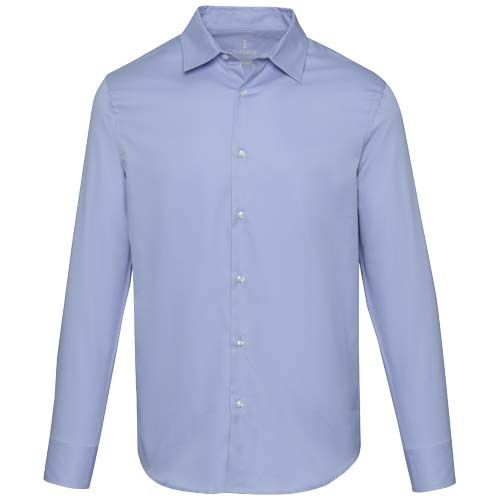 azul claro Camisa de sarga para hombre de 185 g/m²