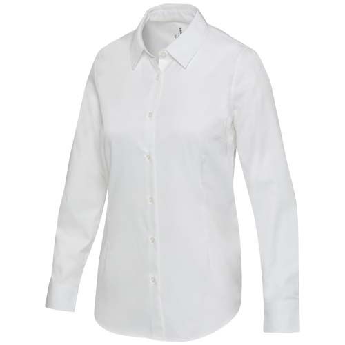 white Camisa de sarga para mujer