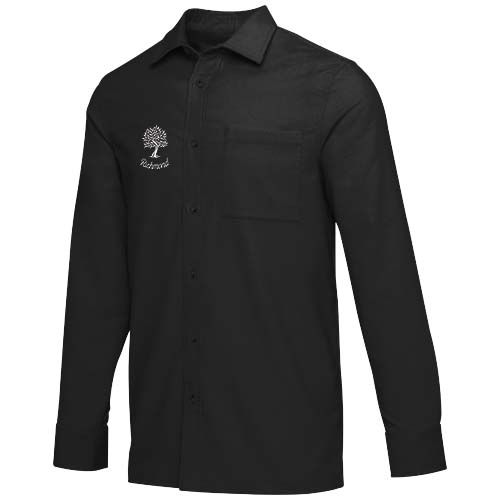 black Camisa unisex de pana de 252 g/m² Alum