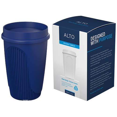 blue Vaso de 350 ml con tapa de 360°