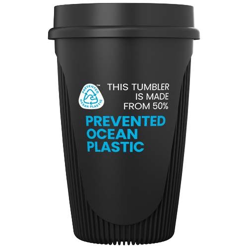 black Vaso de 350 ml con tapa de 360°