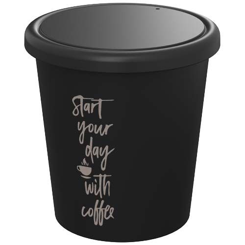 black Vaso de 100 ml con tapa