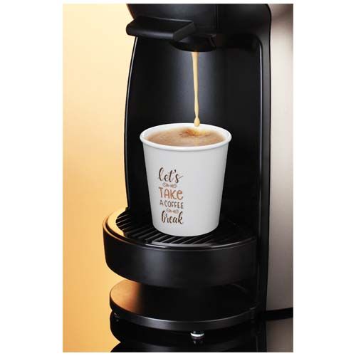 black Vaso de 100 ml con tapa