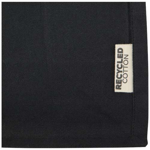 black Bolsa Tote con fuelle mini de algodón reciclado GRS de 220 g/m² de 9 l