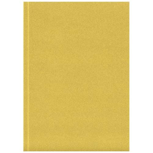 dorado Libreta A5 de tapa blanda metalizada - 100 hojas
