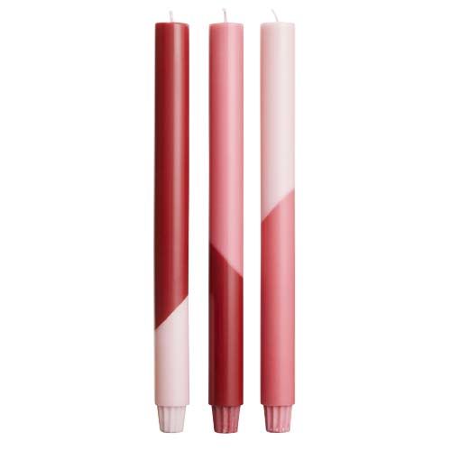 Bougies à rayures diagonales Originalhome Eden par lot de 3 - 2