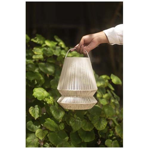 gris claro Pantalla de lámpara portátil reciclada