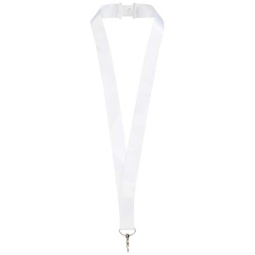 white Lanyard ajustable de sublimación
