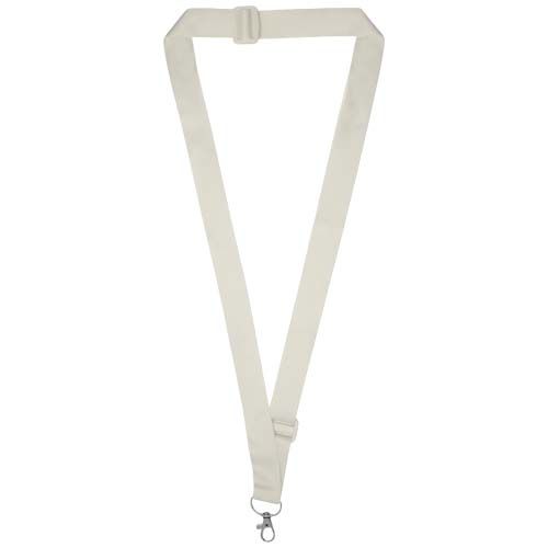 blanco/blanco Lanyard ajustable RPET de sublimación