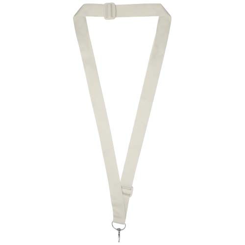 blanco/blanco Lanyard ajustable RPET de sublimación