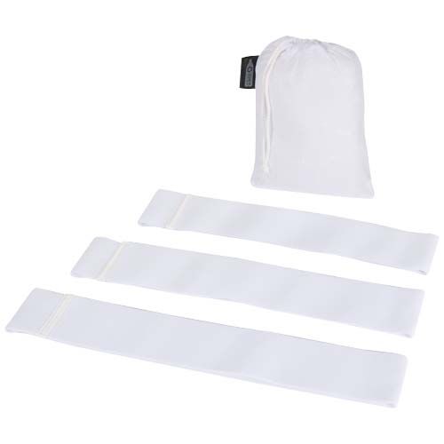 white Set de bandas de fitness de 3 piezas