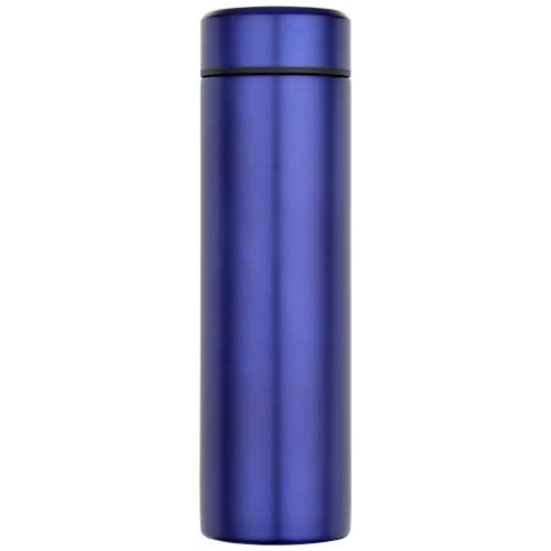 Termo de acero inoxidable de doble pared de 450 ml con colador de té 