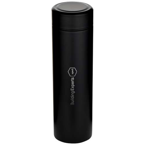 Termo de acero inoxidable de doble pared de 450 ml con colador de té 