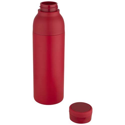 Botella de 650 ml con doble pared aislante de acero inoxidable reciclado RCS 