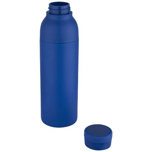 Botella de 650 ml con doble pared aislante de acero inoxidable reciclado RCS 