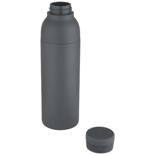 Botella de 650 ml con doble pared aislante de acero inoxidable reciclado RCS 