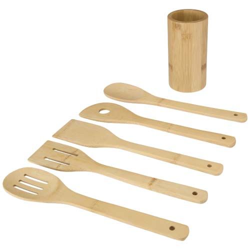 madera Set de utensilios de cocina de bambú