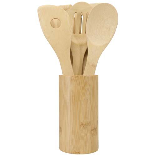 madera Set de utensilios de cocina de bambú
