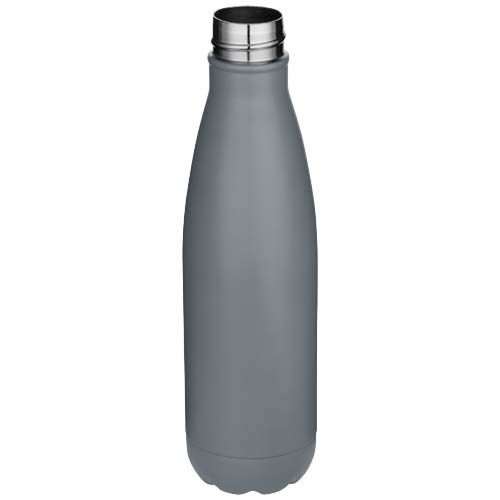 gris mate Bidón de 750 ml de acero inoxidable reciclado con certificado RCS de una sola pared