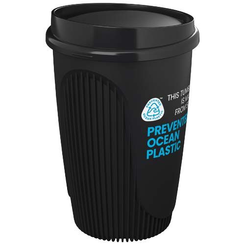 black Vaso de 350 ml con tapa