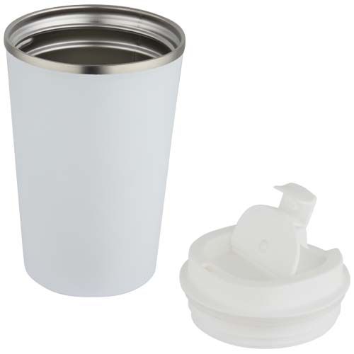 white Vaso de acero inoxidable con aislamiento de 350 ml