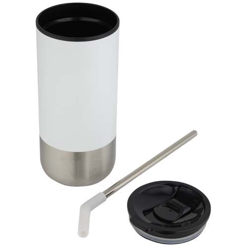 Vaso con aislamiento de 480 ml con certificado RCS y pajita 