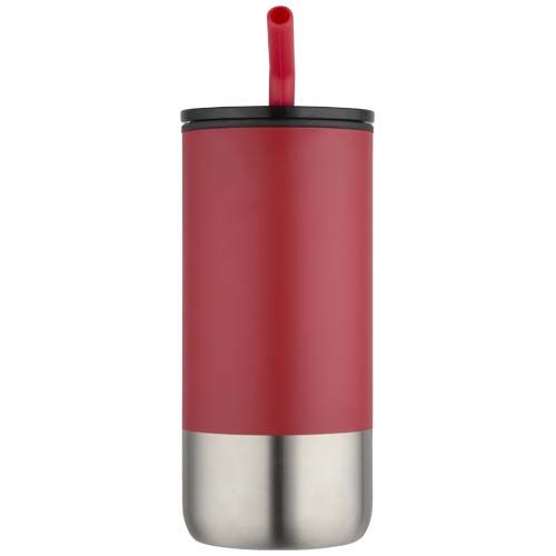 Vaso con aislamiento de 480 ml con certificado RCS y pajita 