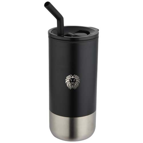 Vaso con aislamiento de 480 ml con certificado RCS y pajita 