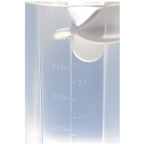 blanco translúcido Bidón deportivo de 700 ml con bola agitadora