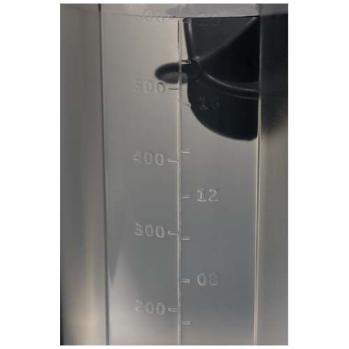 black Bidón deportivo de 700 ml con bola agitadora