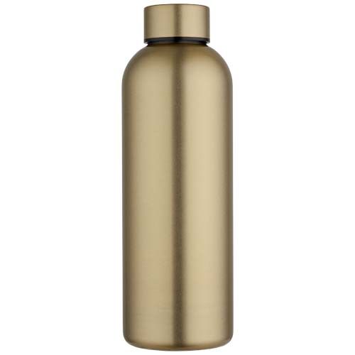 dorado Botella de agua de 750 ml de acero inoxidable reciclado con pared simple y certificado RCS