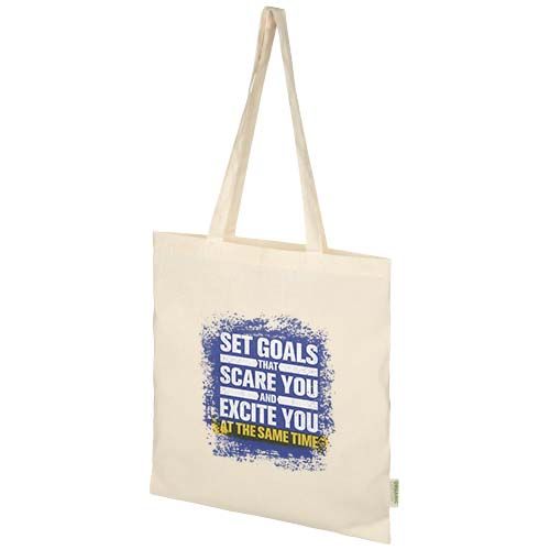 Bolsa Tote de 7 l algodón orgánico OCS de 140 g/m² 