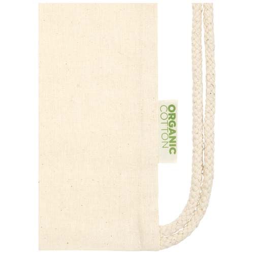 natural Bolsa con cuerdas de 5 l algodón orgánico OCS de 140 g/m²